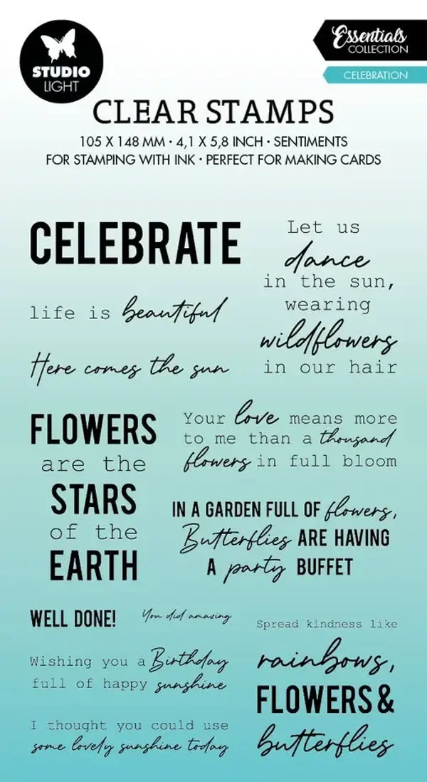 studio light clear stamp celebrations