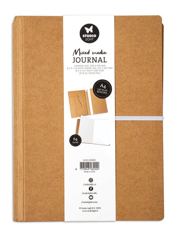 studio light mixed media journal A4