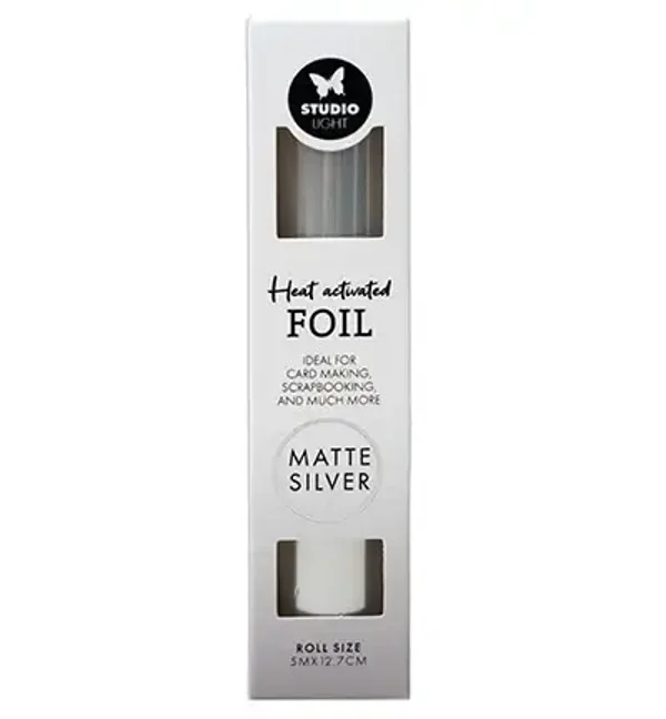 studio light heat activated foil matte silver
