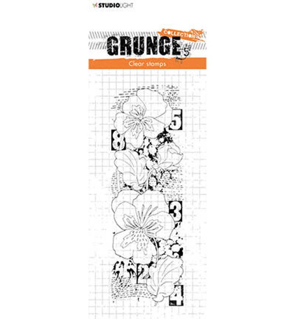 Studio light clear stamp violet grunge