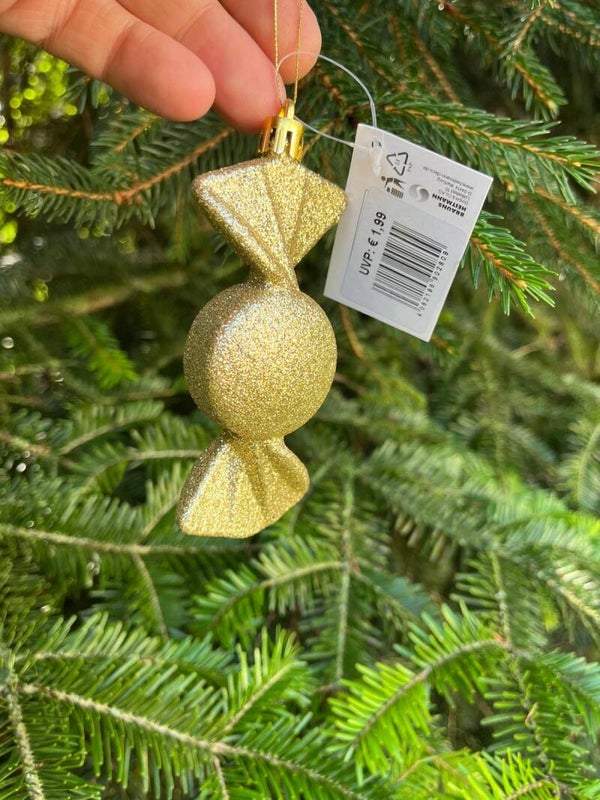 Baumdeko Bonbon Gold