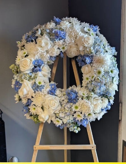 Blue Skies of Peace Wreath