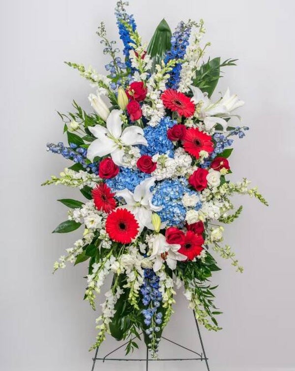 Patriotic Honor Standing Spray