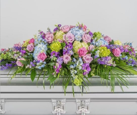 Peaceful Pastel Casket Spray