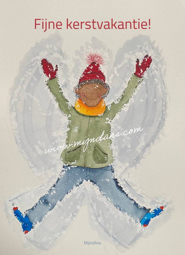 Digitale kerstkaart ‘fijne kerstvakantie’