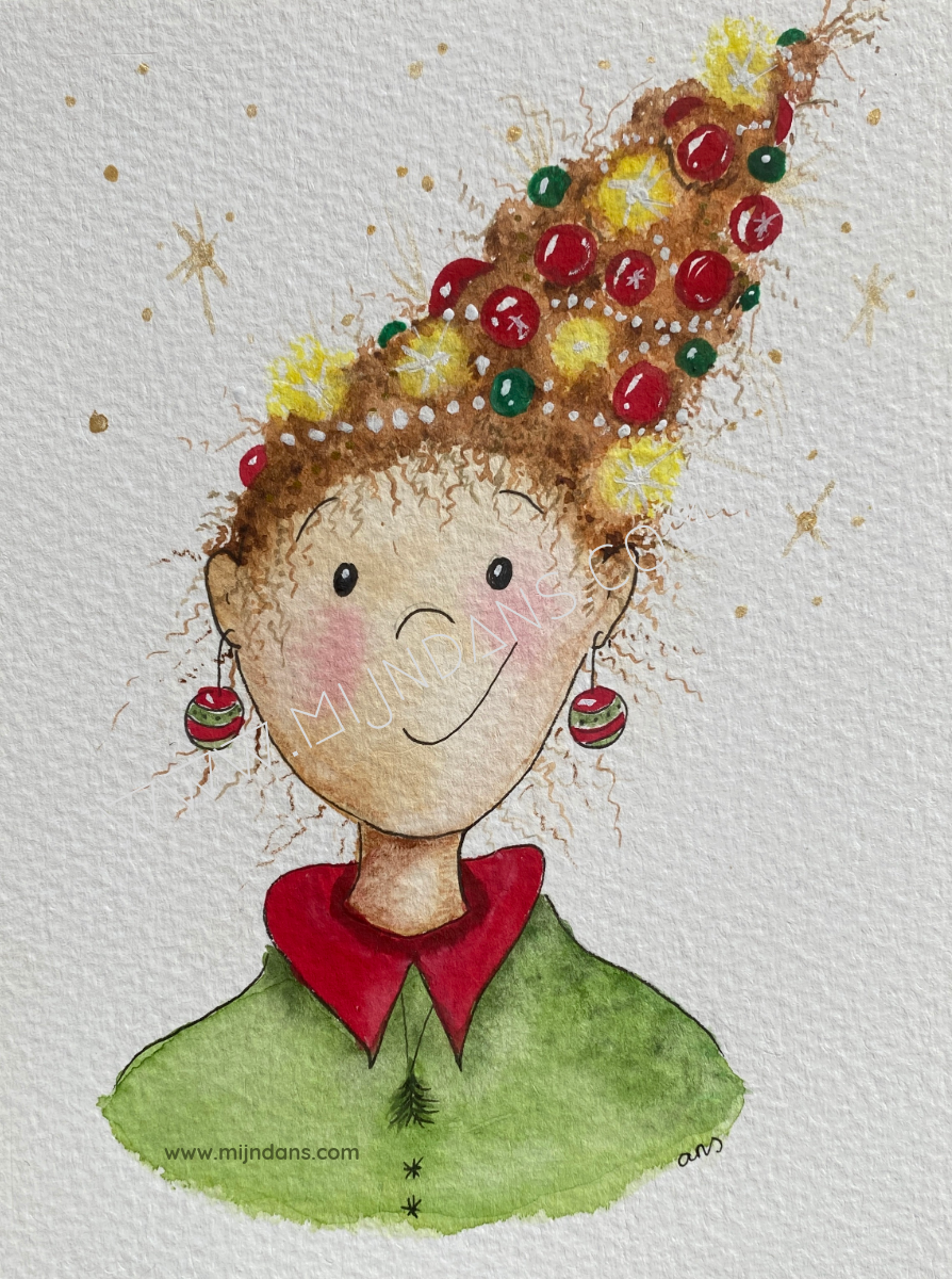 Digitale kerstkaart kerstkind