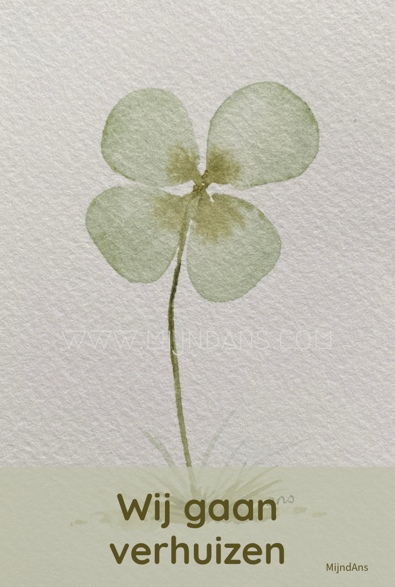 Digitale wenskaart 'Wij gaan verhuizen'