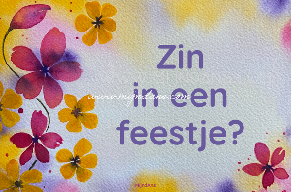digitale wenskaart 'zin in een feestje?'