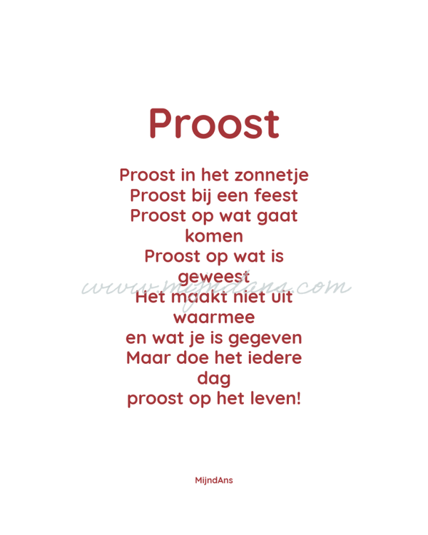 digitale wenskaart 'proost'