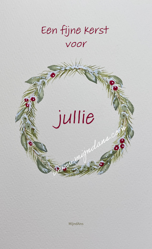 digitale kerstkaart 'Een fijne kerst voor jullie'