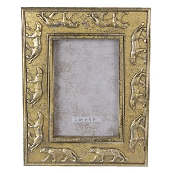 Clayre & Eef Fotolijst 10x15 cm Goudkleurig Polyresin