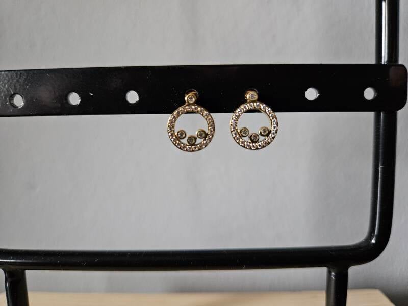 Oorbellen Diamant Rond