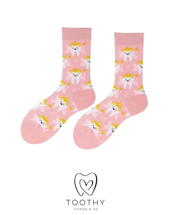Sokken 13. Tandenfee (roze)