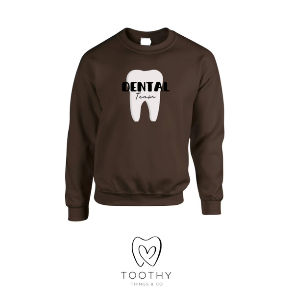 Sweater dental team (bruin)