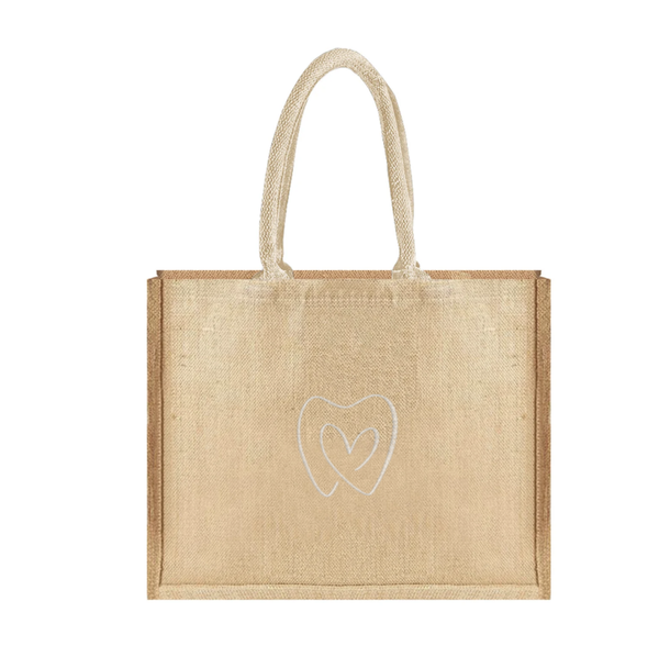 Toothy tote bag (beige)