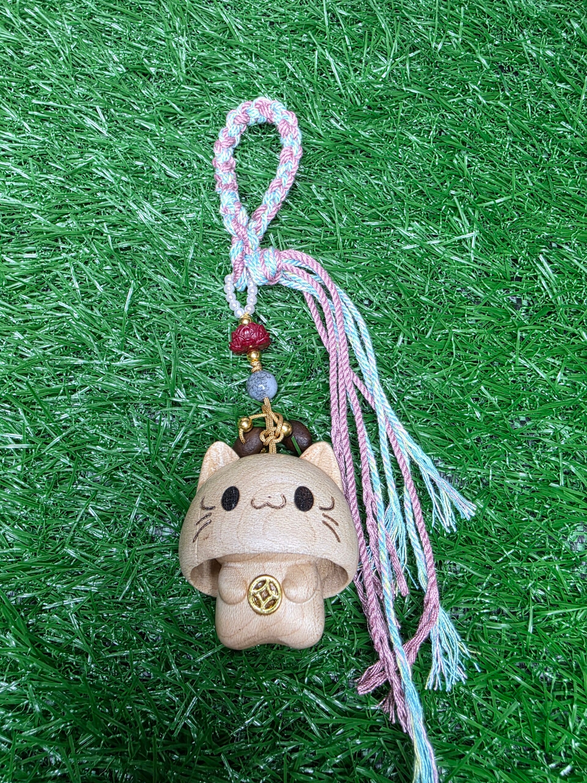 Houten Clicker Fidget kat