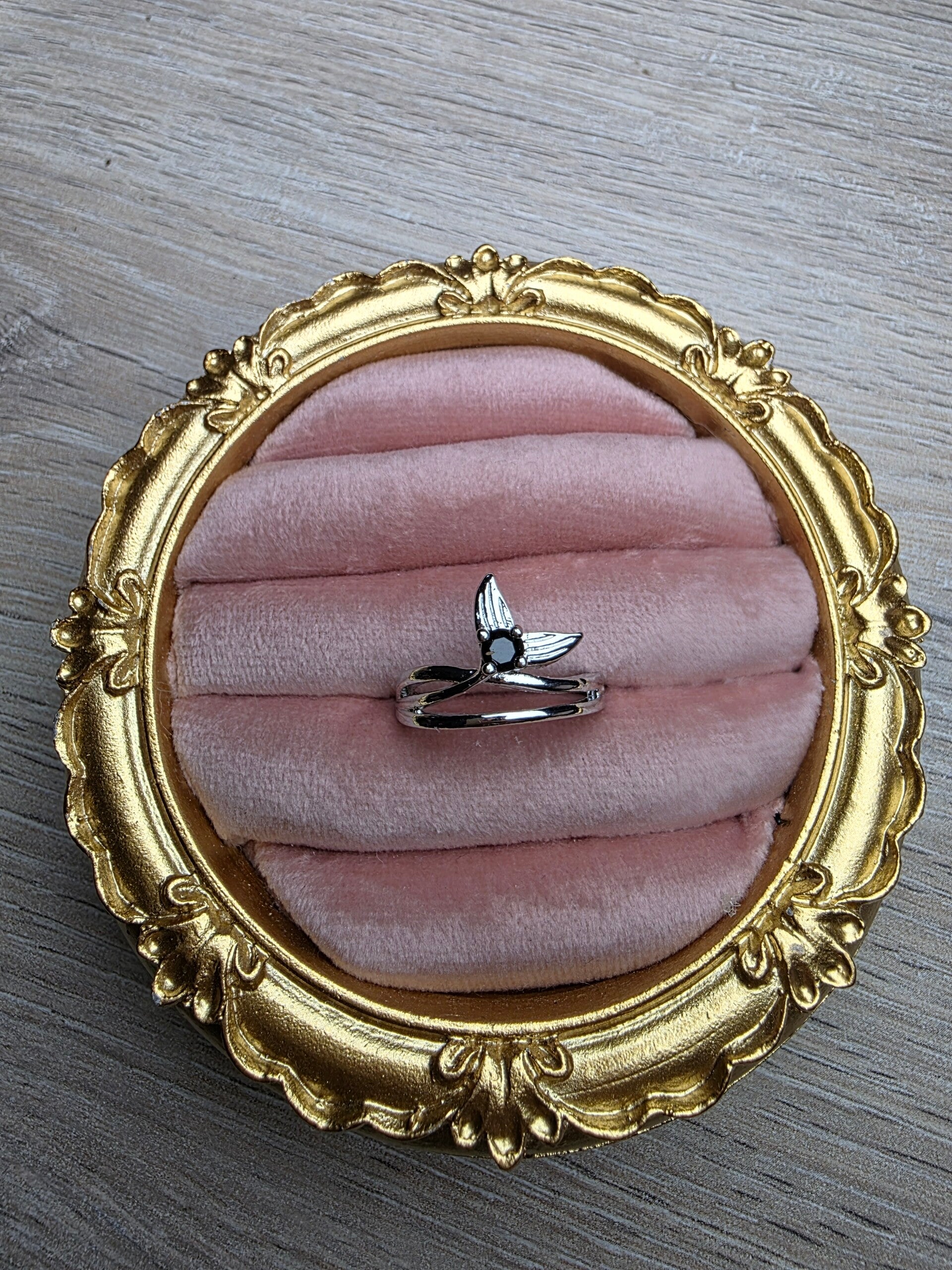 Ring – Obsidiaan | Verstelbaar | Nikkelvrij Staal