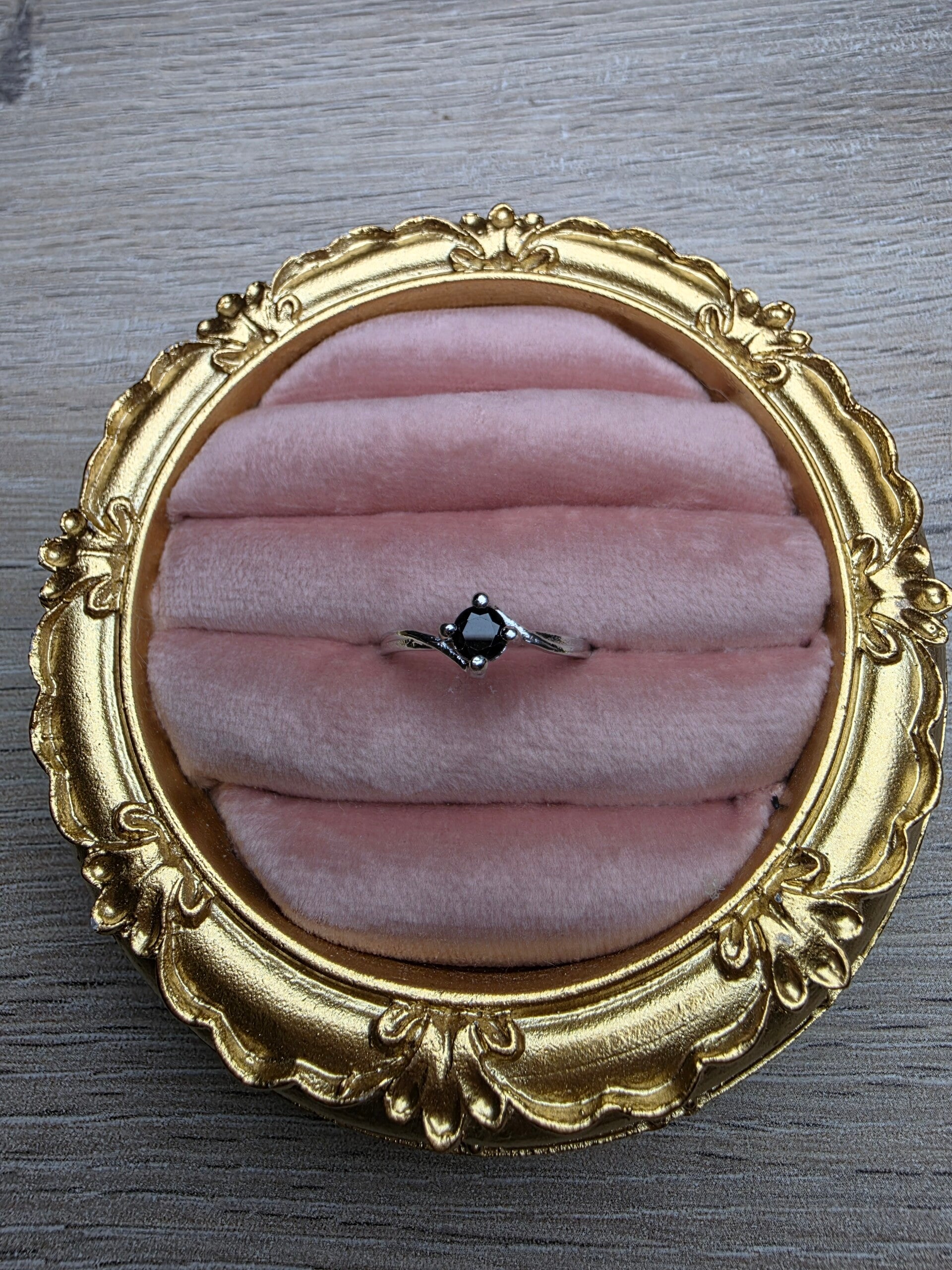 Ring – Obsidiaan | Verstelbaar | Nikkelvrij Staal