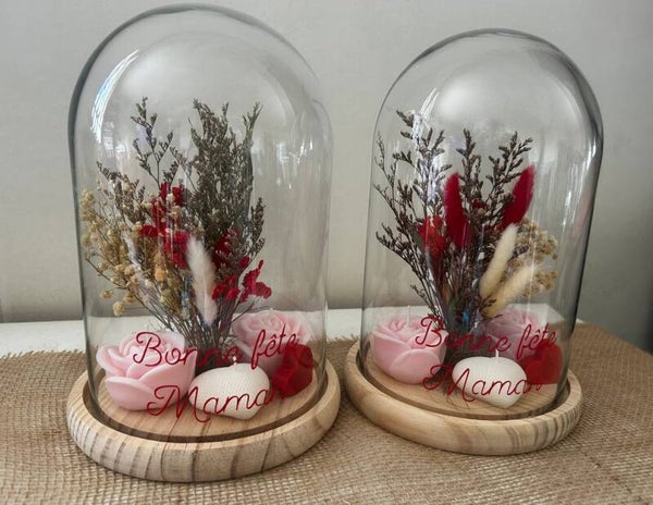 ✨ Bougie sous cloche – élégance et raffinement