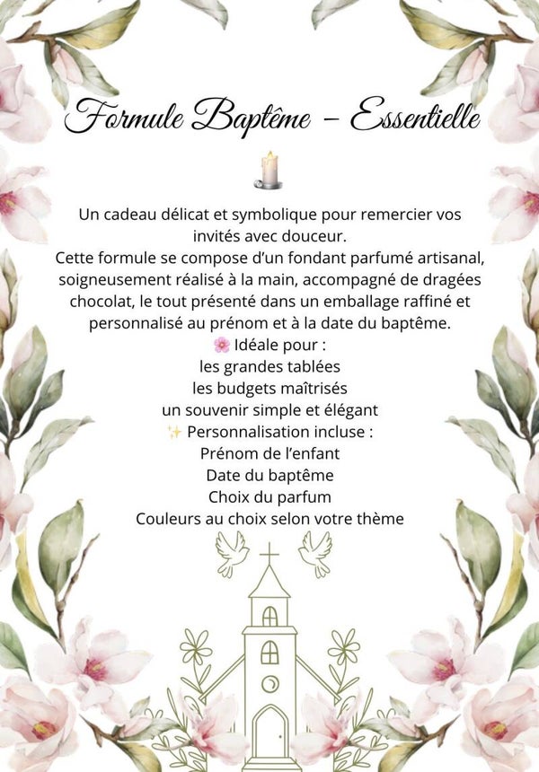 Formule Batpême - Essentielle
