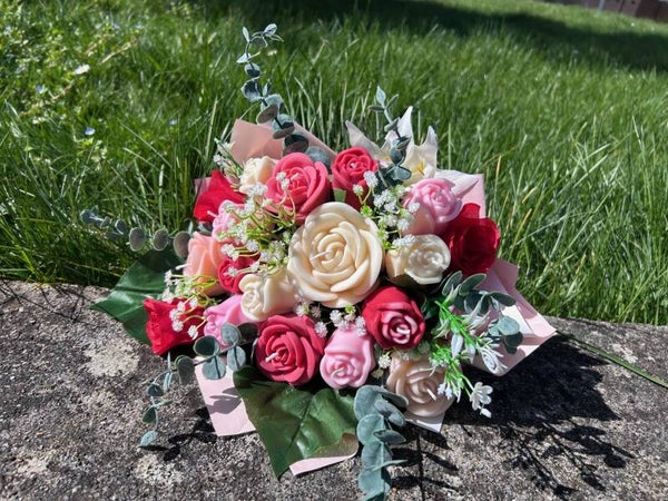 💐 Bouquet de fleurs en cire parfumée