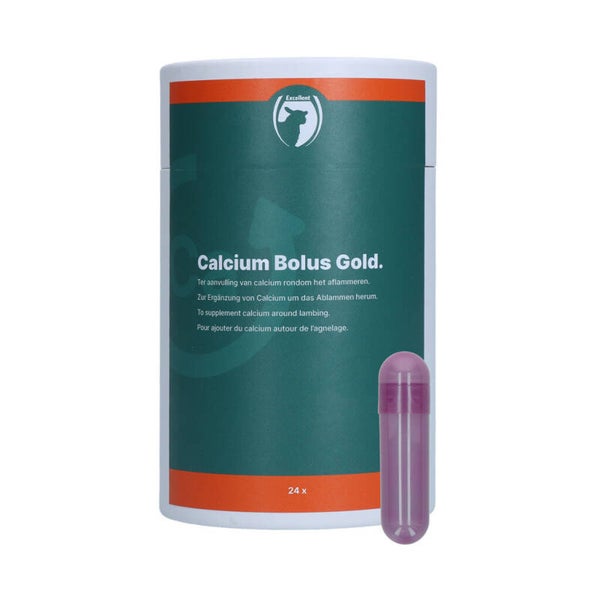 Excellent Sheep Calcium Bolus Gold 24 stuks Ter aanvulling van calcium rondom het aflammeren.