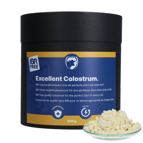 Excellent Colostrum 100% IBR-vrije kwaliteitsbiest voor de perfecte start van ieder kalf.