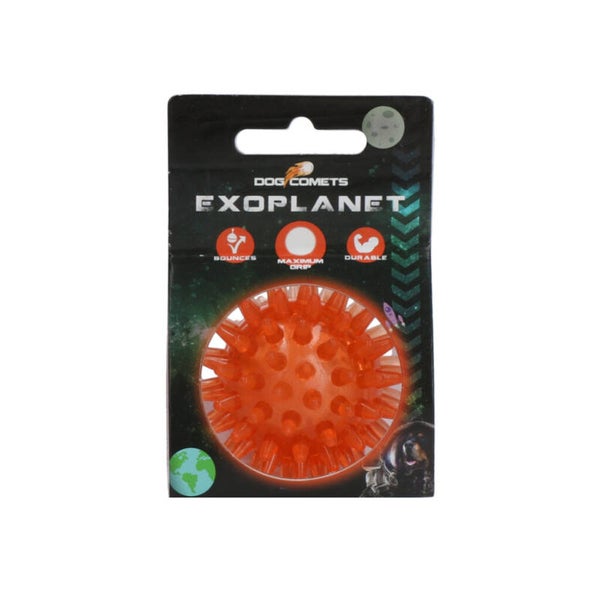 Dog Comets Exoplanet Egelbal Dog Comets Exoplanet – egelbal voor honden met pieper, tandreiniging en stuiter (drijvend hondenspeelgoed)
