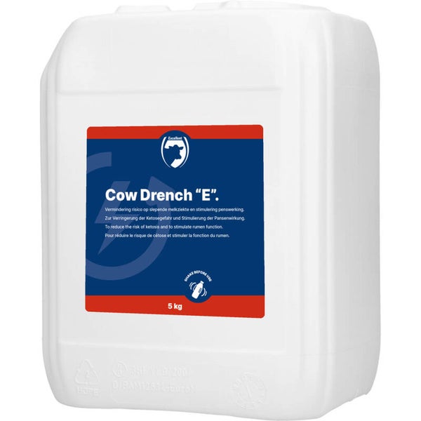 Excellent Cow Drench "E" Energiedrench voor rundvee ter vermindering van het risico op slepende melkziekte.