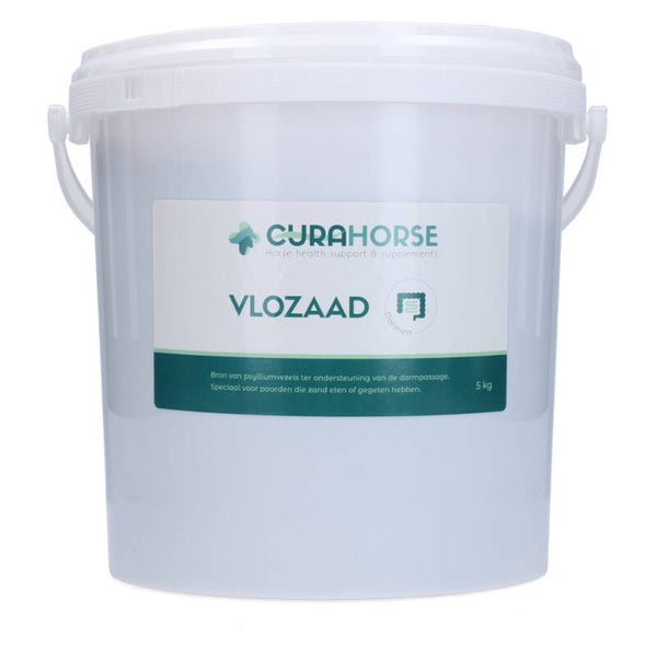 CuraHorse Vlozaad (Psylliumzaad) 5 kg Speciaal voor paarden die zand eten of gegeten hebben.