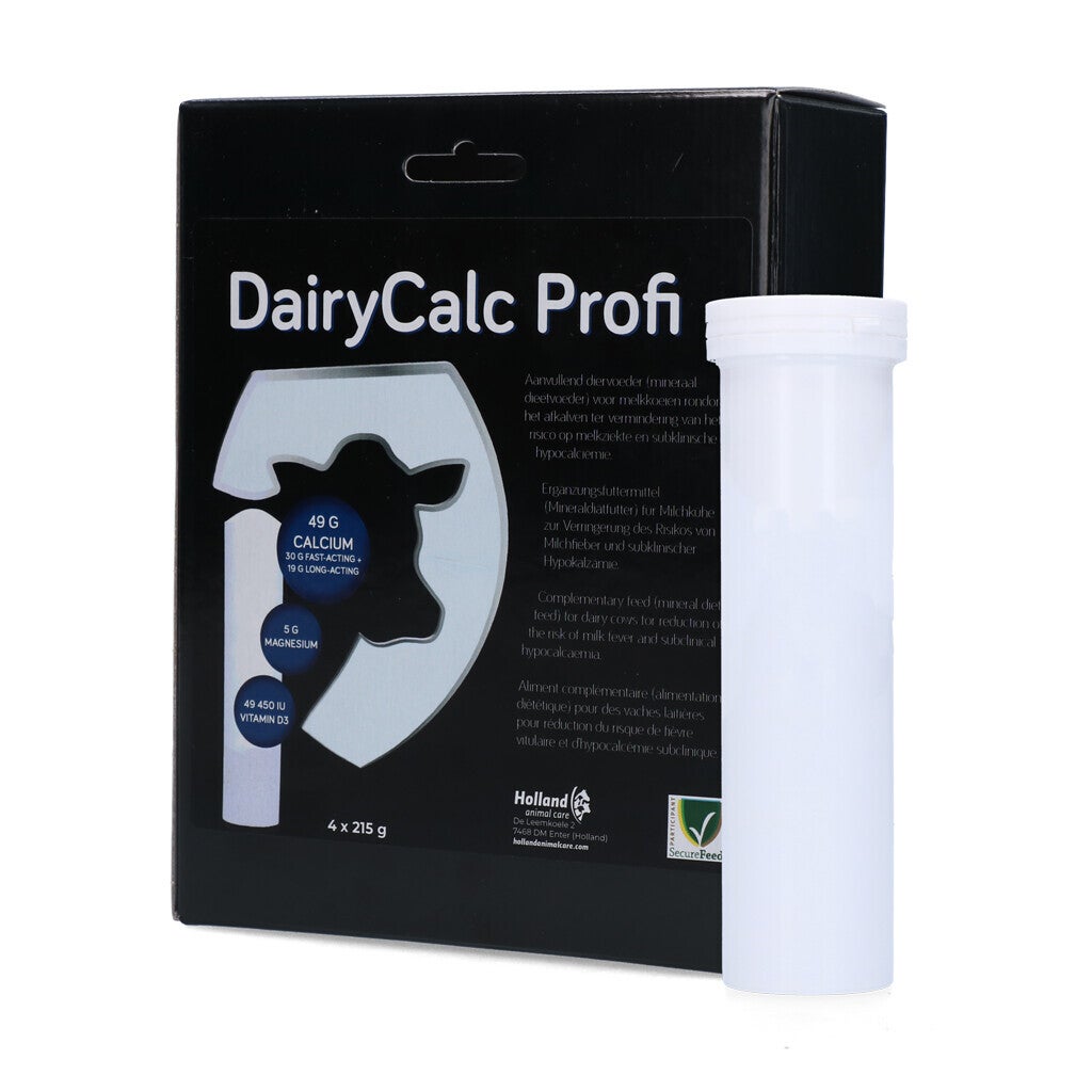 DairyCalc Profi Bolus (Mg & Vit. D3) 4 x 215 g Dé unieke combinatie van Calcium, Magnesium en Vit. D3