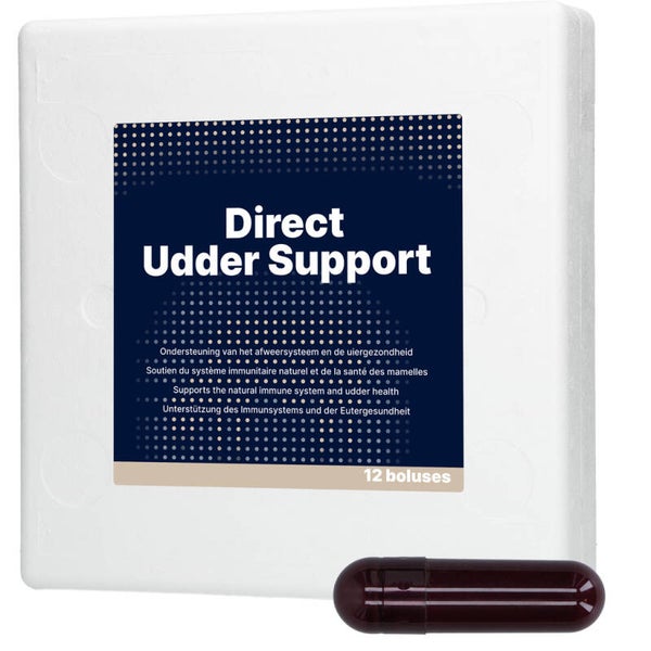 Direct Udder Support 12 x 60 g Bevordert het natuurlijk afweersysteem en ondersteunt een goede uiergezondheid.