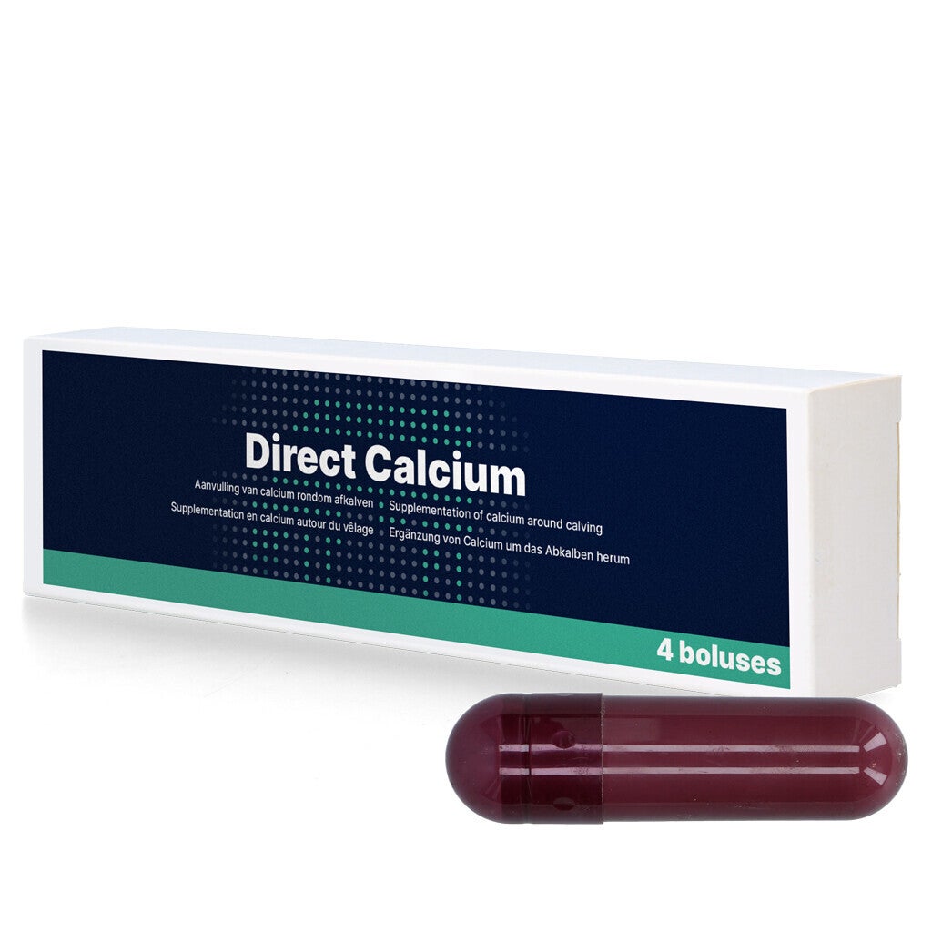 Direct Calcium 4 x 94 g Ter aanvulling van calcium in de periode rondom het afkalven.