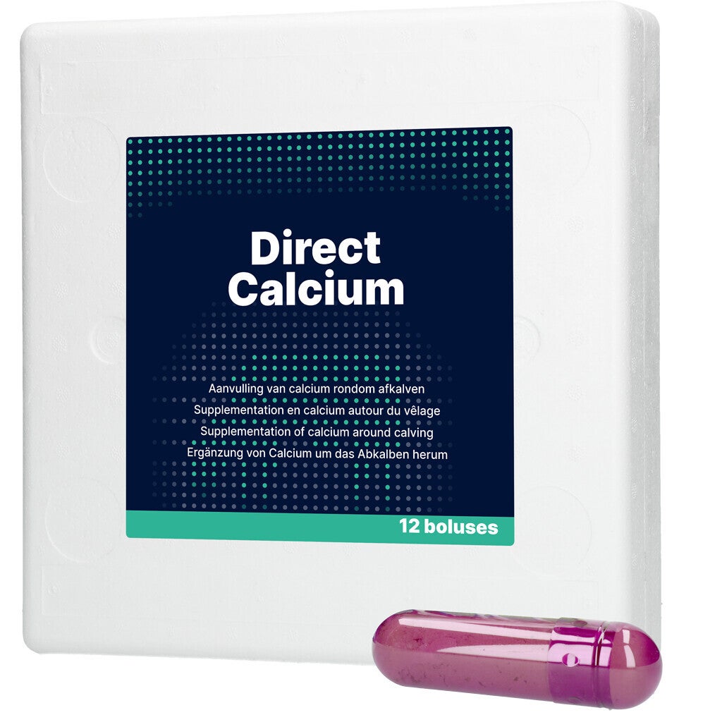 Direct Calcium 12 x 94 g Ter aanvulling van calcium in de periode rondom het afkalven.