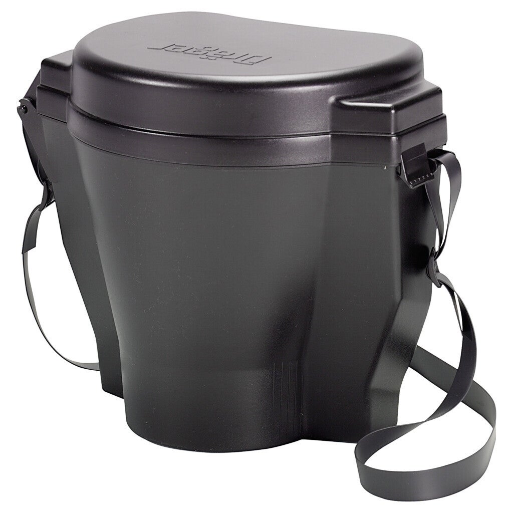Dräger Mabox II Opbergbox Voor het opbergen van één Dräger volgelaatsmasker. Voorkomt krassen aan het vizier of schade aan het maskerlichaam tijdens vervoer of opslag. Inclusief verstelbare draagriem.