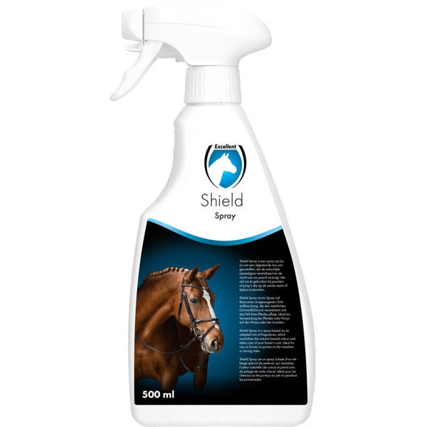 Excellent Horse Shield Spray 500 ml Een verzorgende spray die de natuurlijke (zweet)geur van het paard neutraliseert.