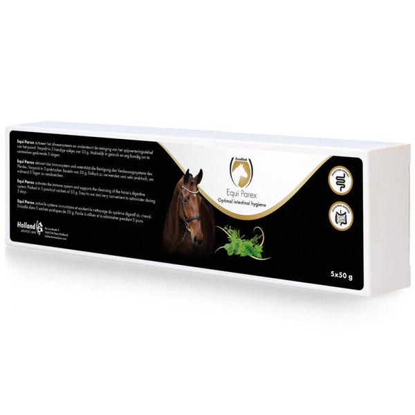 Excellent Horse Parex 5 x 50 g Activeert het afweersysteem en ter ondersteuning van het spijsverteringsstelsel.