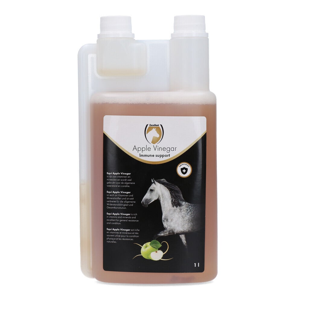 Excellent Horse Apple Vinegar 1 l  Ter ondersteuning van de algehele weerstand en conditie.