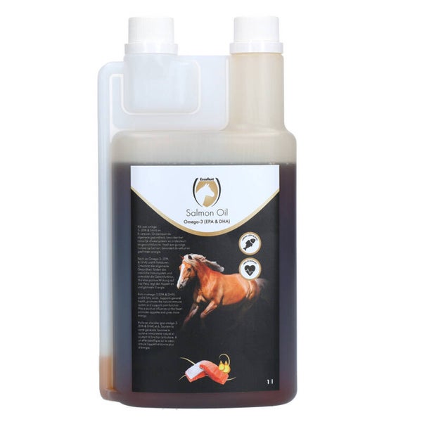 Excellent Horse Salmon Oil 1 l, 2,5 l en 5 l Salmon Oil voor paarden – omega 3 (EPA & DHA) ondersteuning