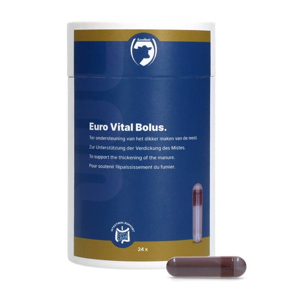 Excellent Euro-Vital Bolus 24 x 10 g Bolus voor kalveren ter ondersteuning bij het dikker maken van de ontlasting.