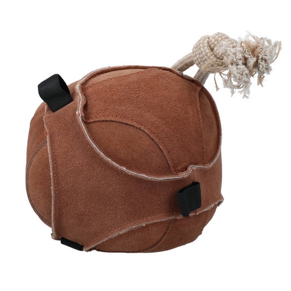 Excellent Horse Fun Play Ball Suede Robuuste suede speelbal tegen verveling in de stal.