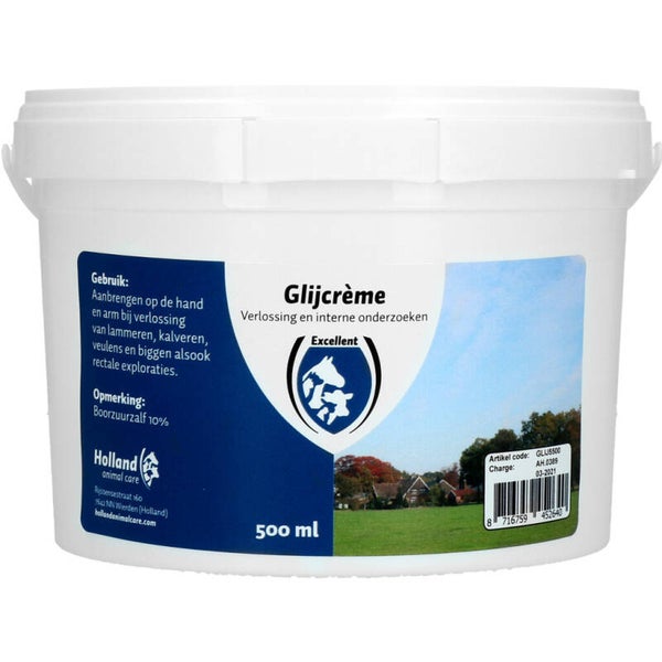 Excellent Glijcreme 500 ml De ideale verloscrème voor dierenarts en veehouder.