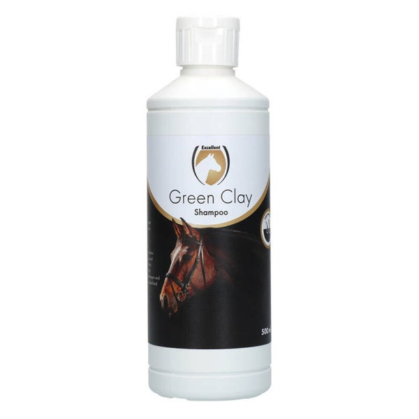 Excellent Horse Green Clay Shampoo 500 ml  Reinigt de huid en vacht op milde wijze.