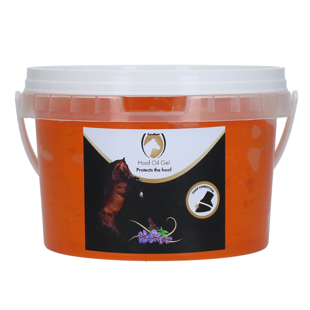 Excellent Horse Hoof Oil Gel 400 g Hoefgel voor het beschermen van de hoeven tegen hoorkloven en afsplinteren en het elastisch houden van het hoorn.