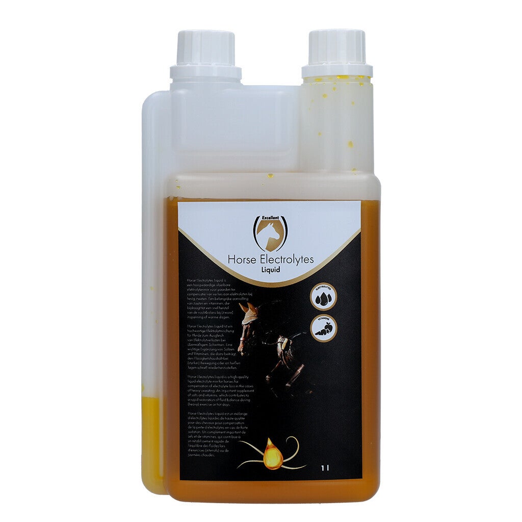 Excellent Horse Electrolytes Liquid 1 L Excellent Horse Electrolytes Liquid – vloeibare aanvulling van elektrolyten