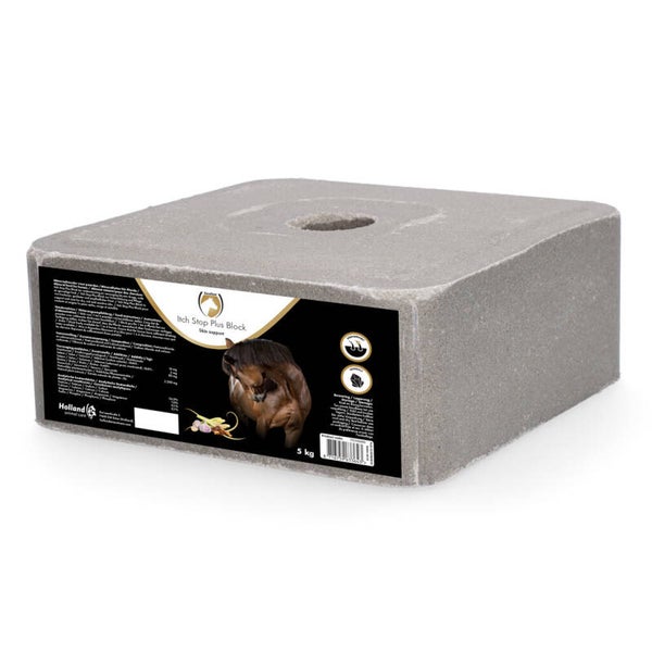 Excellent Horse Itch Stop Plus Block 5 kg Een mineralenliksteen voor paarden ter ondersteuning van de droge, rode en gevoelige huid.