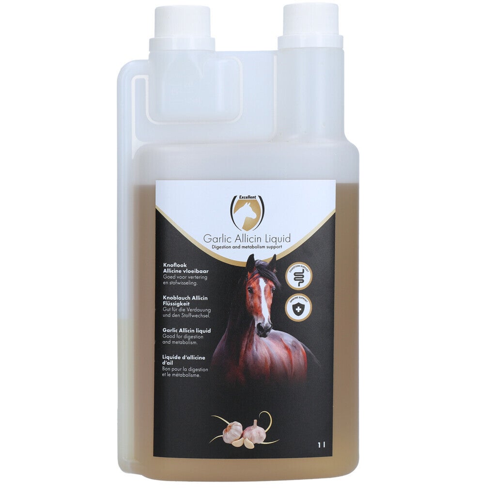 Excellent Horse Garlic Allicin Liquid 1 l Verhoogt weerstand en activeert afweersysteem.
