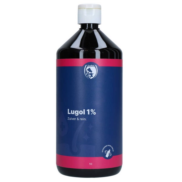 Lugol 1% Uitermate geschikt voor reinigen en spoelen. Schudden voor gebruik.
