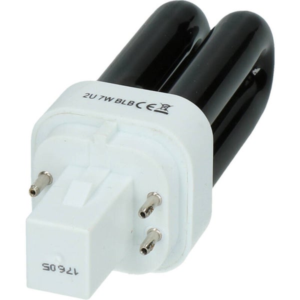 Muggenlamp 7 Watt Het speciale Black Light Black (BLB) zorgt voor een goede aantrekking zonder dat de lamp fel licht afgeeft.