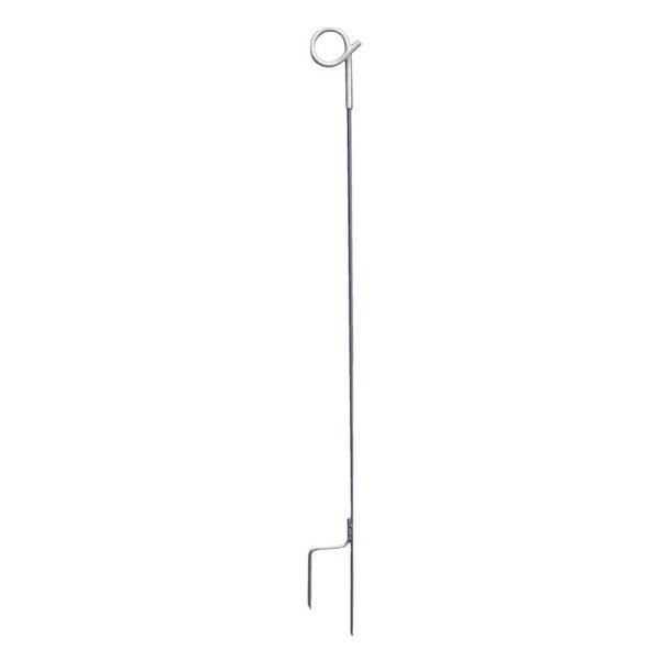 Instappaal 110 cm rond veerstalen + krul Wit